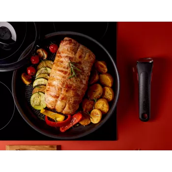 Tefal Ingenio Eco Resist keptuvių rinkinys, 3 vnt. (22 cm ir 26 cm) su nuimama rankena