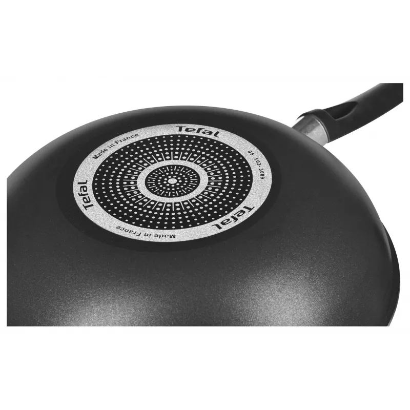 Tefal Simplicity 28 cm Wok Keptuvė B5821902 – Aliumininė su nelipnia danga ir Thermo-Spot indikatoriumi, tinka dujoms, elektrinei, keramikai, halogenui