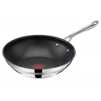 TEFAL Wok Keptelė pagal Jamie Oliver Cook Smart (Nerūdijantis plienas / Juoda, Ø 28 cm)