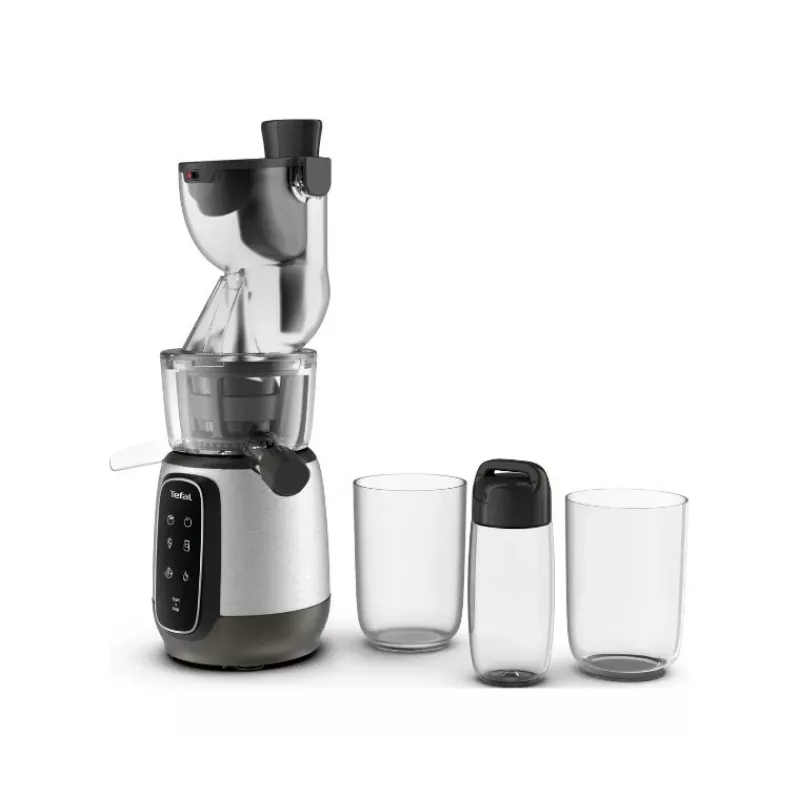 TEFAL ZC605D38 lėtas sulčiaspaudė 150W Cold Press 35 RPM sidabrinė/juoda