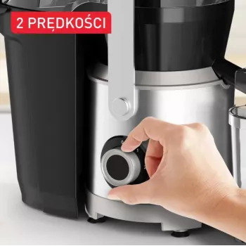 Tefal ZE660D10 Išcentrinė sulčiaspaudė 800 W juoda/sidabrinė