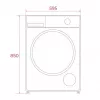 TEKA WM 20841 W PL Priekinio pakrovimo skalbyklė, 8 kg, 1200 aps/min, balta