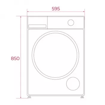 TEKA WM 20841 W PL Priekinio pakrovimo skalbyklė, 8 kg, 1200 aps/min, balta