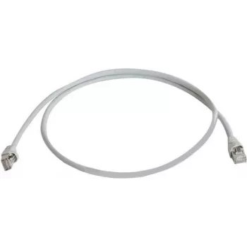 Telegärtner 100008945 RJ45 tinklo kabelis, CAT 5e F/UTP, 7,5 m, pilkas, atsparus liepsnai, su apsauginiu lankstymo antgaliu