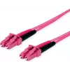 TELEGÄRTNER 10m LC to LC OM4 Duplex 50/125 daugiamodis šviesolaidinis pataisymo kabelis, violetinis LSZH 100011512