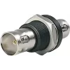 Telegärtner BNC praleidimo adapteris, moteriška-moteriška, 50 omų, panelinis montavimas, nikeliuotas žalvaris, DC-4 GHz