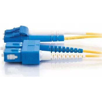 Telegärtner Singlemode LC-Duplex į SC-Duplex šviesolaidinis patch laidas, 3m, LSZH, geltonas L00890A0041