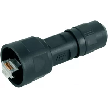 Telegärtner STX V1 RJ45 kištukų rinkinys, plastikinis, 1 variantas, tiesus, 8P8C, juodas, J80026A0009, 1 vnt.