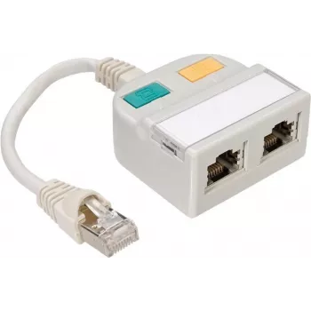 TELEGÄRTNER T-Adapter Cat5e į 100Base-T/ISDN RJ45 skirstytuvas (J00029A0013)