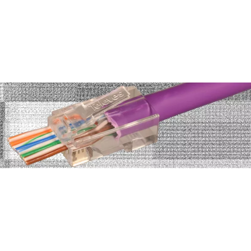 TELEVES RJ45 vyriškas prakišamas UTP Cat6 connector (209906)