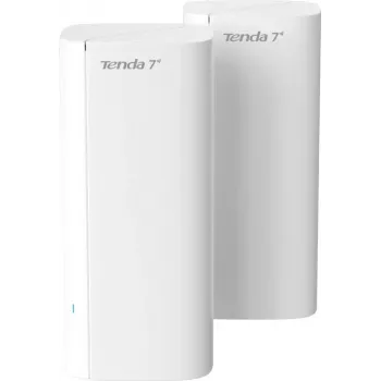 Tenda ME6 Pro (2 vnt.) „Mesh“ Wi-Fi 7 maršrutizatorius, BE5100 dvejų juostų, aprėpia iki 5000 kv. pėdų, 3 Gigabit prievadai kiekviename mazge | Kur.lt