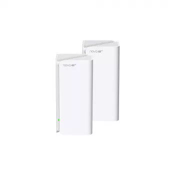 Tenda MX21 Pro (2-Pack) Tri-Band Wi-Fi 6E AXE5400 tinklo sistema, balta, 3 vidinės antenos