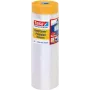 tesa 04402-00000-01 Easy Cover® universali apsauginė plėvelė su lipnia juosta, 17 m x 2,6 m, permatoma HDPE, geltonai smėlio spalvos popierinė juosta, natūralaus kaučiuko klijai, 1 ritinys