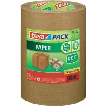 tesa pack Paper ecoLogo 55337-02-01 ruda popierinė pakavimo juosta 50 mm x 50 m