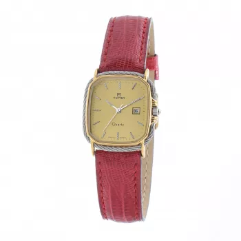 TETRA Women's 125-CC-L Mechaninis Rankinis Laikrodis 27mm Šviesiai Mėlynas Ciferblatas Pilkas Shell Cordovan Dirželis