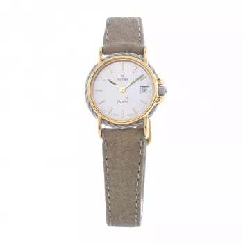 TETRA Women's Watch 114-R 23mm sidabrinis nerūdijančio plieno kvarcinis analoginis laikrodis