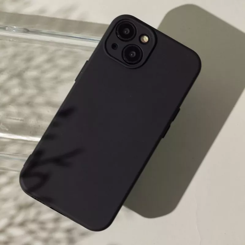 TFO Silicone Case, skirta Xiaomi Redmi A7 Pro – matinės juodos spalvos smūgiams atsparus galinis dangtelis
