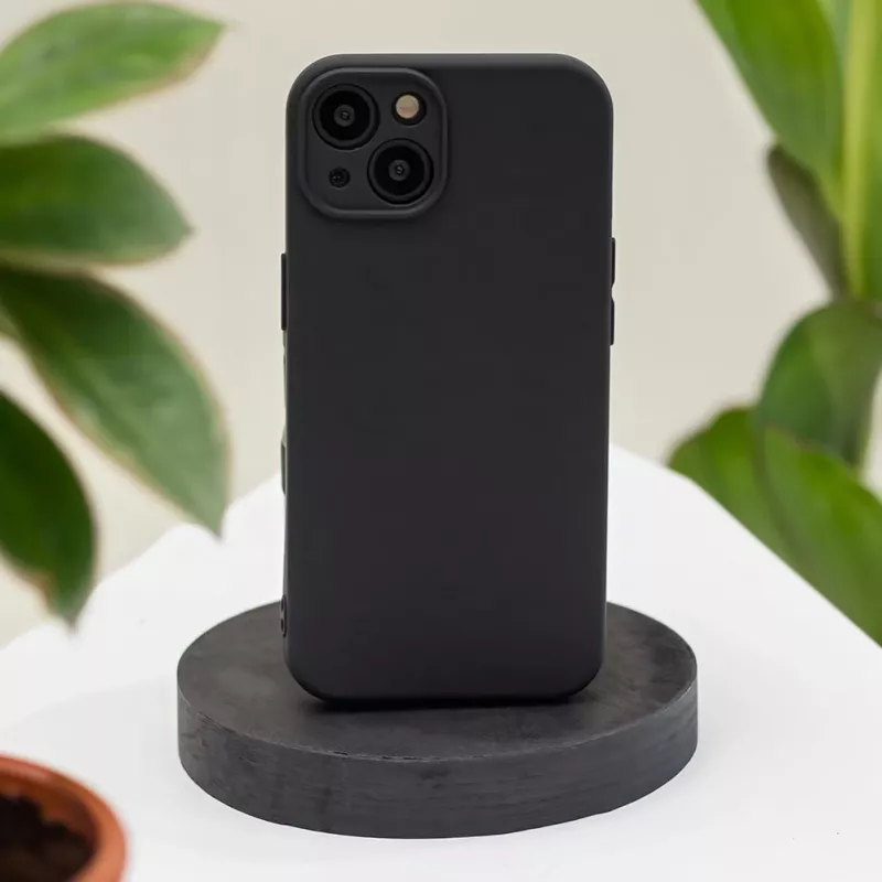 TFO Silicone Case, skirta Xiaomi Redmi A7 Pro – matinės juodos spalvos smūgiams atsparus galinis dangtelis