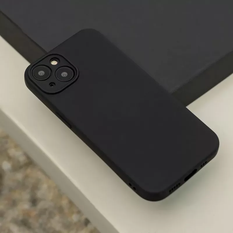 TFO Silicone Case, skirta Xiaomi Redmi A7 Pro – matinės juodos spalvos smūgiams atsparus galinis dangtelis