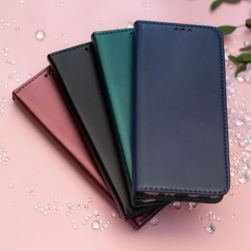 TFO Smart Magnetic Wallet Case, skirtas Xiaomi Redmi A7 Pro, bordo spalvos