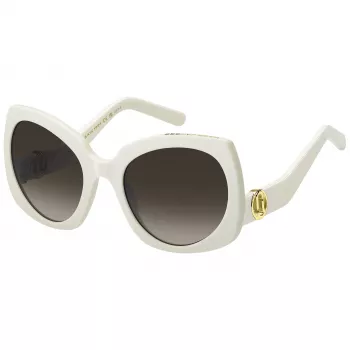 Moteriški akiniai nuo saulės THE MARC JACOBS MARC808SSZJ juodi acetatiniai su pilkais gradientiniais lęšiais 57/23/130 mm