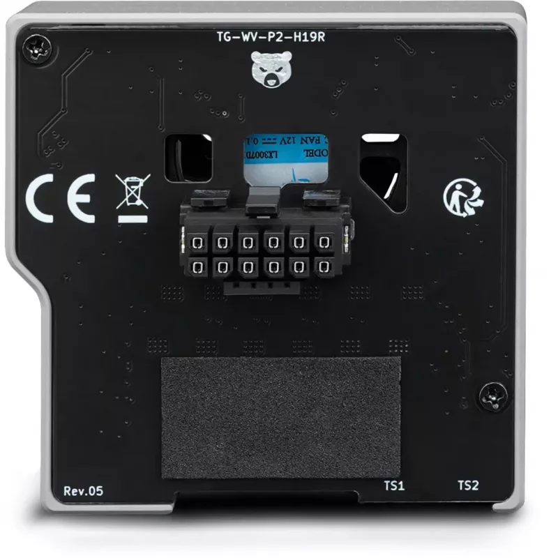 „Thermal Grizzly WireView Pro II“ GPU galios stebėjimo įrenginys – baltas, atvirkštinis (12V-2x6 kaiščių, USB-C)
