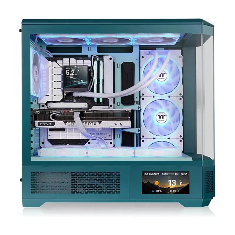 Thermaltake 6.0 colio LCD panelių rinkinys, skirtas View 600 TG – juodas, USB 2.0, 480x800, kompiuterio stebėjimui