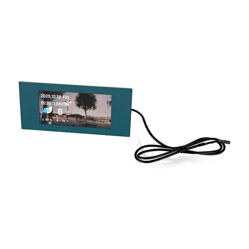 Thermaltake 6.0 colio LCD panelių rinkinys, skirtas View 600 TG – juodas, USB 2.0, 480x800, kompiuterio stebėjimui