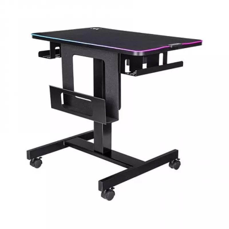 Thermaltake CycleDesk 100 GGD elektrinis aukščio reguliavimo stalas su RGB apšvietimu, juodas