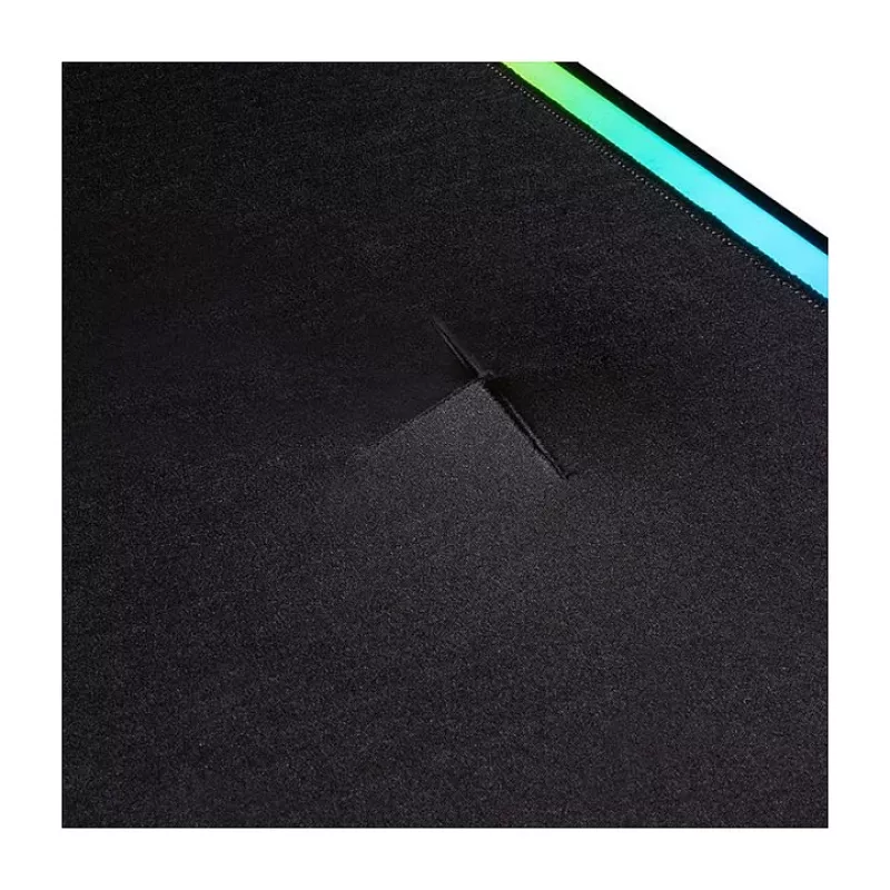 Thermaltake Level 20 Battle Station Gaming Desk – Z formos plieninis rėmas, anglies pluošto MDF stalviršis, 100 kg talpa, juoda
