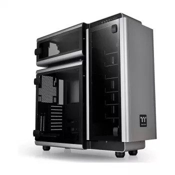 Thermaltake Level 20 Tempered Glass Edition pilno bokšto korpusas, pilka/juoda, ARGB ventiliatoriai