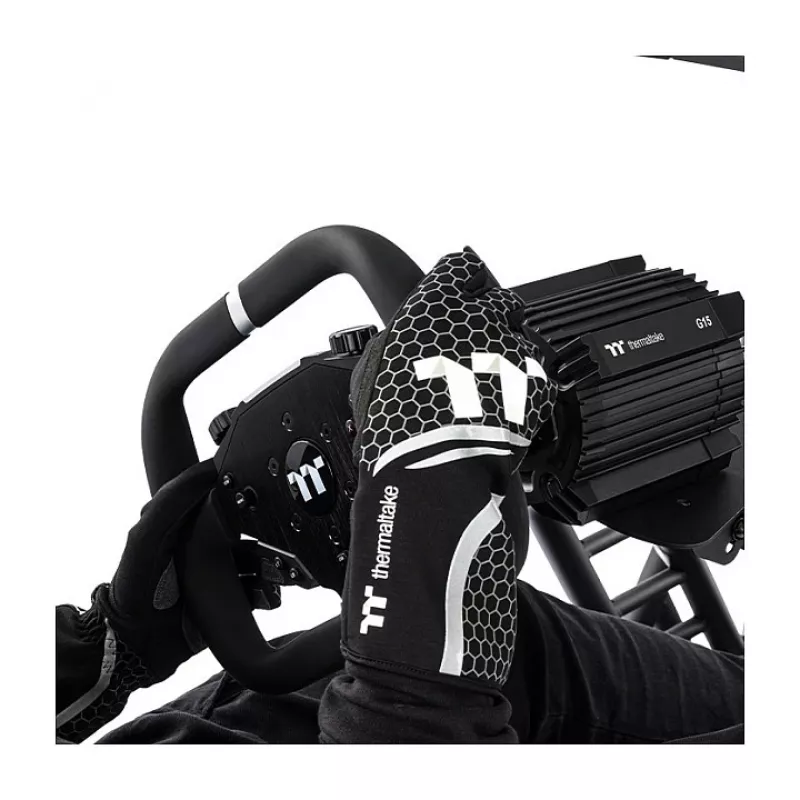 Thermaltake Sim Gloves Black XL (Tt eSPORTS) pirštinės sim lenktynėms