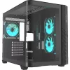 Thermaltake Vision 330 CR ARGB SE Edition Mid Tower korpusas, juodas, 3x grūdintas stiklas, 3x CT140 ARGB ventiliatoriai