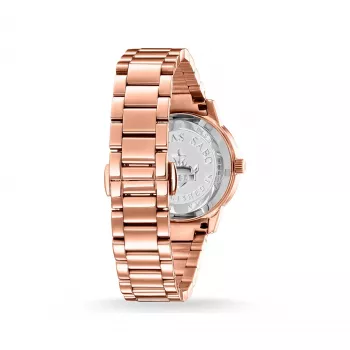 THOMAS SABO Moteriškas laikrodis WA02152652093 33mm Rožinio aukso nerūdijantis plienas tinklelis