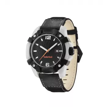 TIMBERLAND Chocorua Vyriškas Kvarcinis Analognis Laikrodis 44 mm Nerūdijančio Plieno Korpusas Ruda Odinė Juosta 13326JPGYB02B