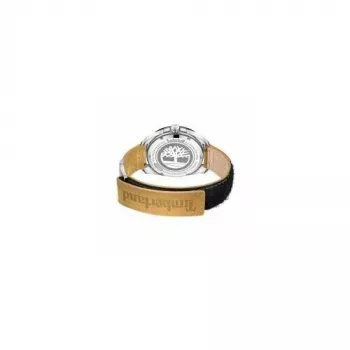 Timberland vyriškas analoginis kvarcinis laikrodis Henniker II, 44 mm nerūdijančio plieno korpusas, rudos odos dirželis TDWGB0029401