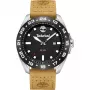 Timberland vyriškas laikrodis Henniker II analoginis kvarcinis 44 mm nerūdijančio plieno korpusas ruda odinė apyrankė TDWGB0029401