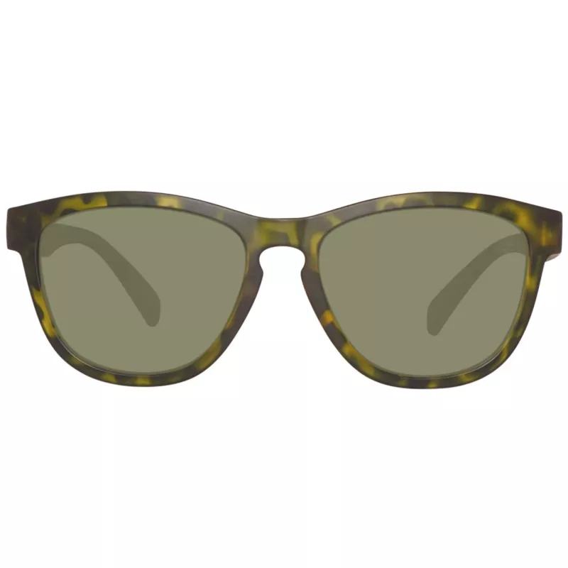 Timberland Men's TB9102-5455R Polarizuoti Akiniai nuo Saulės - Matinis Juodas Rėmelis, Žali Lęšiai
