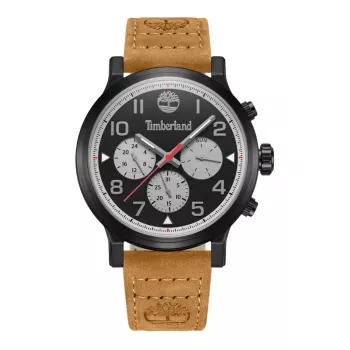 Timberland vyriškas laikrodis Henniker II TDWGF0028902 46mm nerūdijantis plienas ruda oda