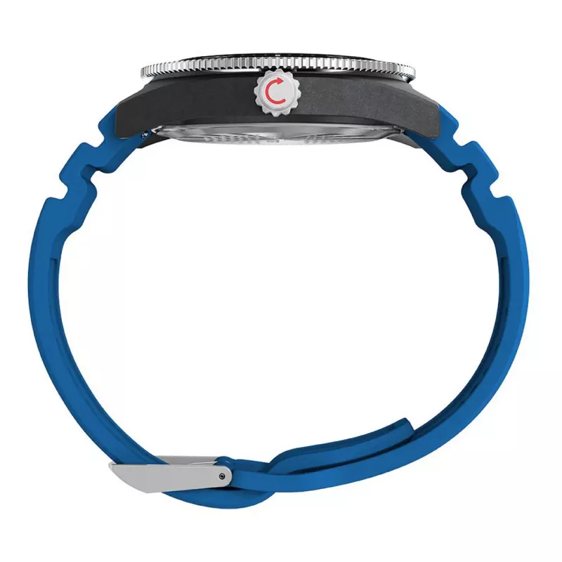 Timex Expedition North Field Post Solar vyriškas laikrodis TW2Y02500 – 43 mm juodas ciferblatas, žalias audinio dirželis, safyro stiklas