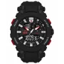 TIMEX Vyrų skaitmeninis kvarcinis laikrodis TW5M52800 50 mm dervos korpusas juodas dervos dirželis