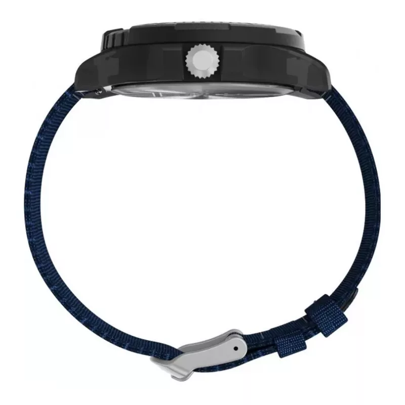 TIMEX vyriškas laikrodis Expedition North Field Post Solar TW2V40300 – 46 mm nerūdijančio plieno korpusas, žalias ciferblatas, rudas odinis dirželis, saulės kvarcas