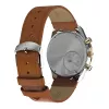Timex TW2W64400 Vyrų lauko laikrodis, 42 mm, juodas ciferblatas, rudas odinis dirželis