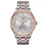 TISSOT T-Classic Chemin des Tourelles Vyriškas Automatinis Laikrodis 42mm Nerūdijantis Plienas su Rožinio Aukso PVD