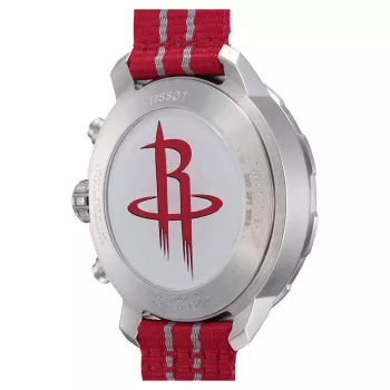 TISSOT T-Sport Chrono XL Classic Vyrų Laikrodis 42mm Sidabrinis Ciferblatas Mėlynas Tekstilinis Dirželis Šveicariškas Kvarcinis Chronografas T09541717037