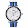 TISSOT T-Sport Quickster Vyriškas Chronografo Laikrodis 42mm Juodas PVD Nerūdijantis Plienas ir Nailono Dirželis