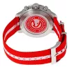 Tissot T-Sport Quickster vyriškas laikrodis T0954177037 42 mm šveicariškas kvarcinis chronografas su baltu ciferblatu ir raudonu NATO apyranke