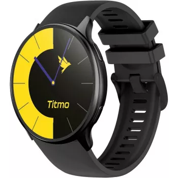 TITMO O-200 išmanusis laikrodis su 1.32 colio AMOLED ekranu, GPS, Bluetooth 5.0, širdies ritmo monitoriumi, IP68 – juodas