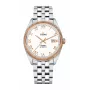 TITONI Airmaster Vyriškas Šveicariškas Automatinis Laikrodis 878SRG-657 41mm Rožinio Aukso PVD Nerūdijantis Plienas Ruda Oda