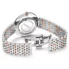 TITONI Airmaster vyriškas laikrodis TQ52718SRG606 37mm Šveicariškas kvarcinis sidabrinis ciferblatas rudas odinis dirželis